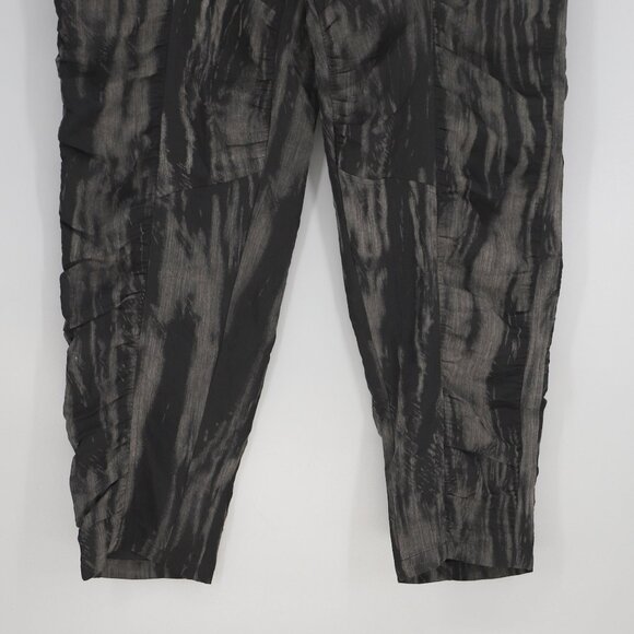 OLARS ULLA Ruched Pants in Gray & Black Sustainable Durable Functional Size L - Picture 5 of 10